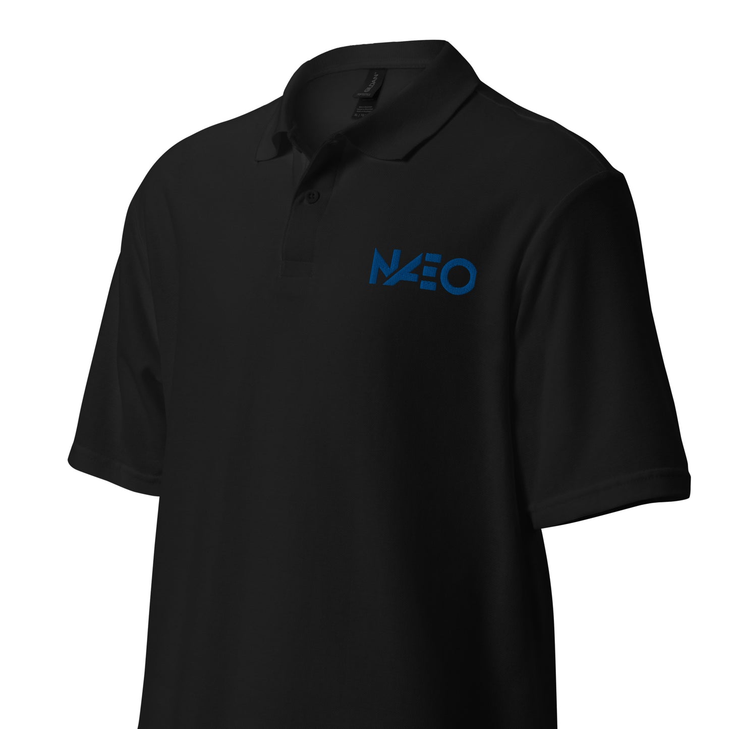 Unisex pique polo shirt (Blue Logo)