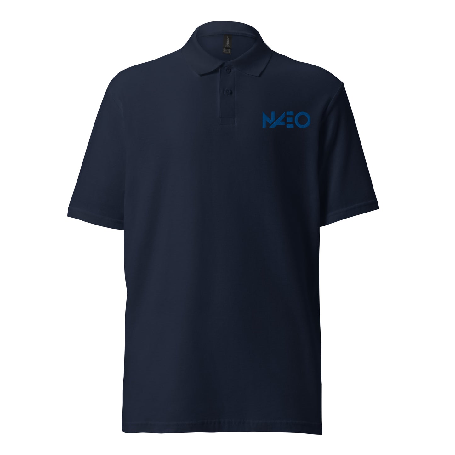 Unisex pique polo shirt (Blue Logo)