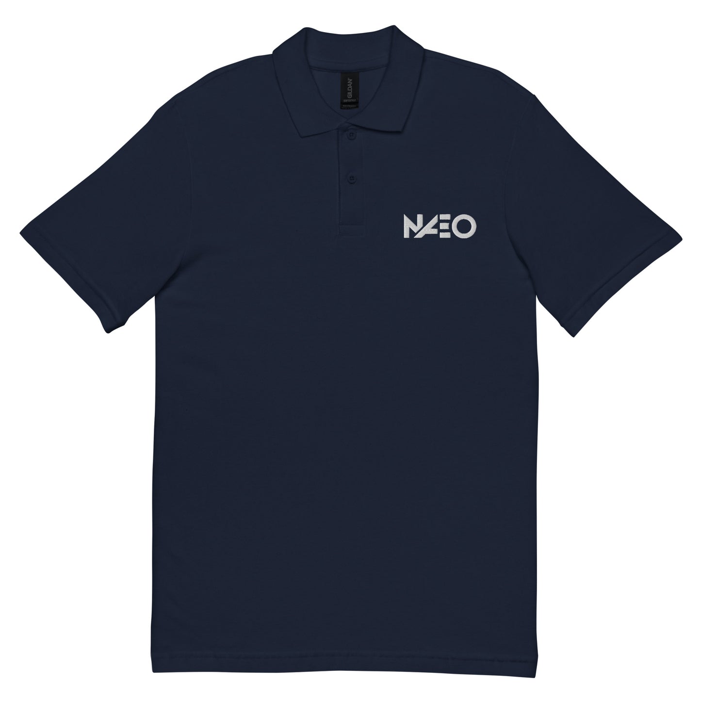 Unisex pique polo shirt (White logo)