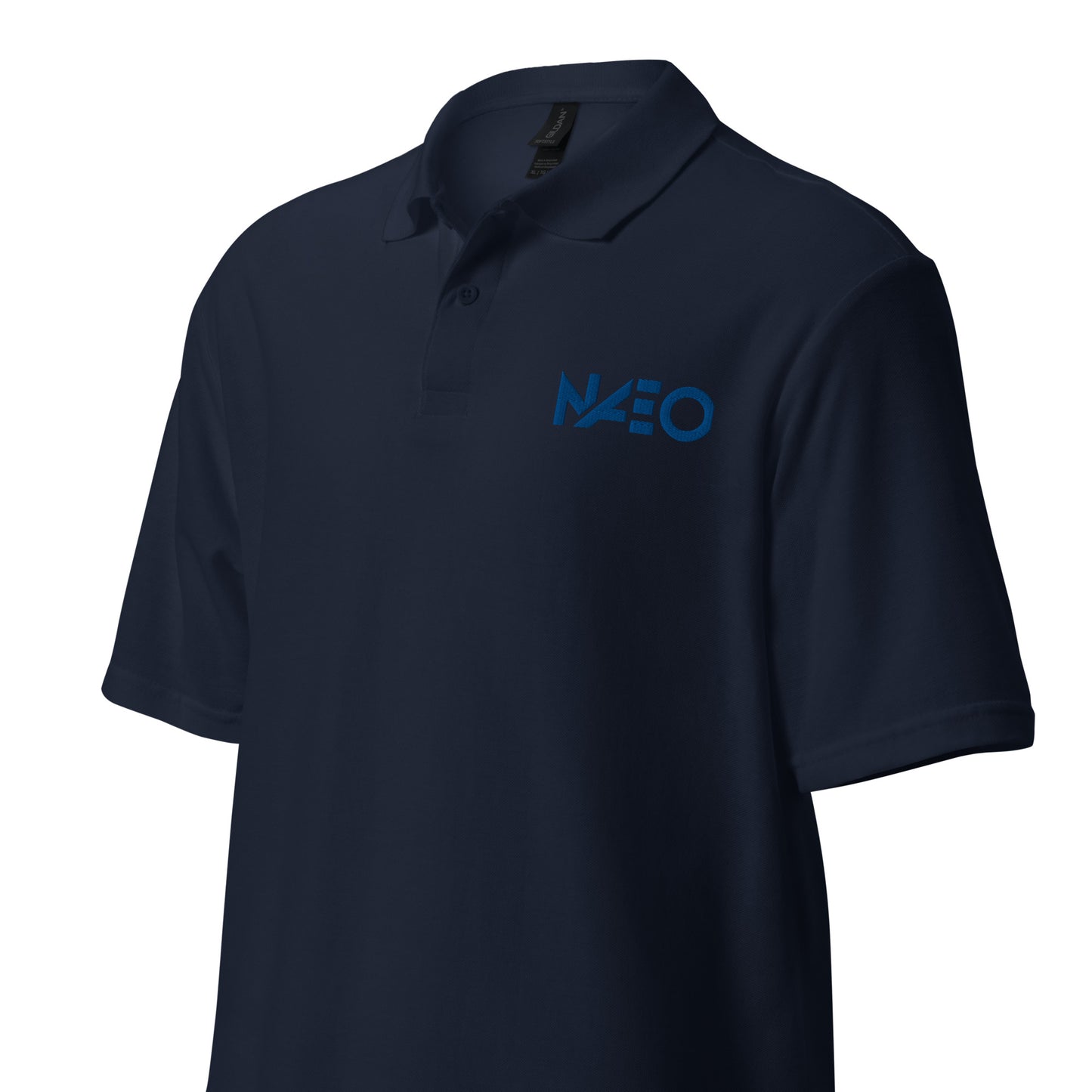 Unisex pique polo shirt (Blue Logo)