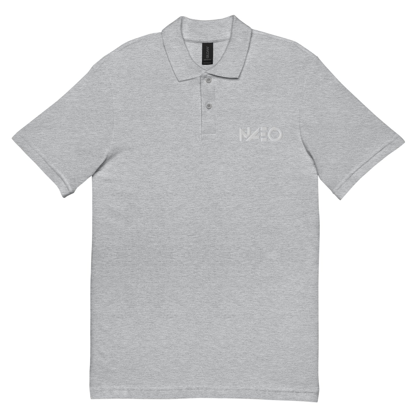 Unisex pique polo shirt (White logo)