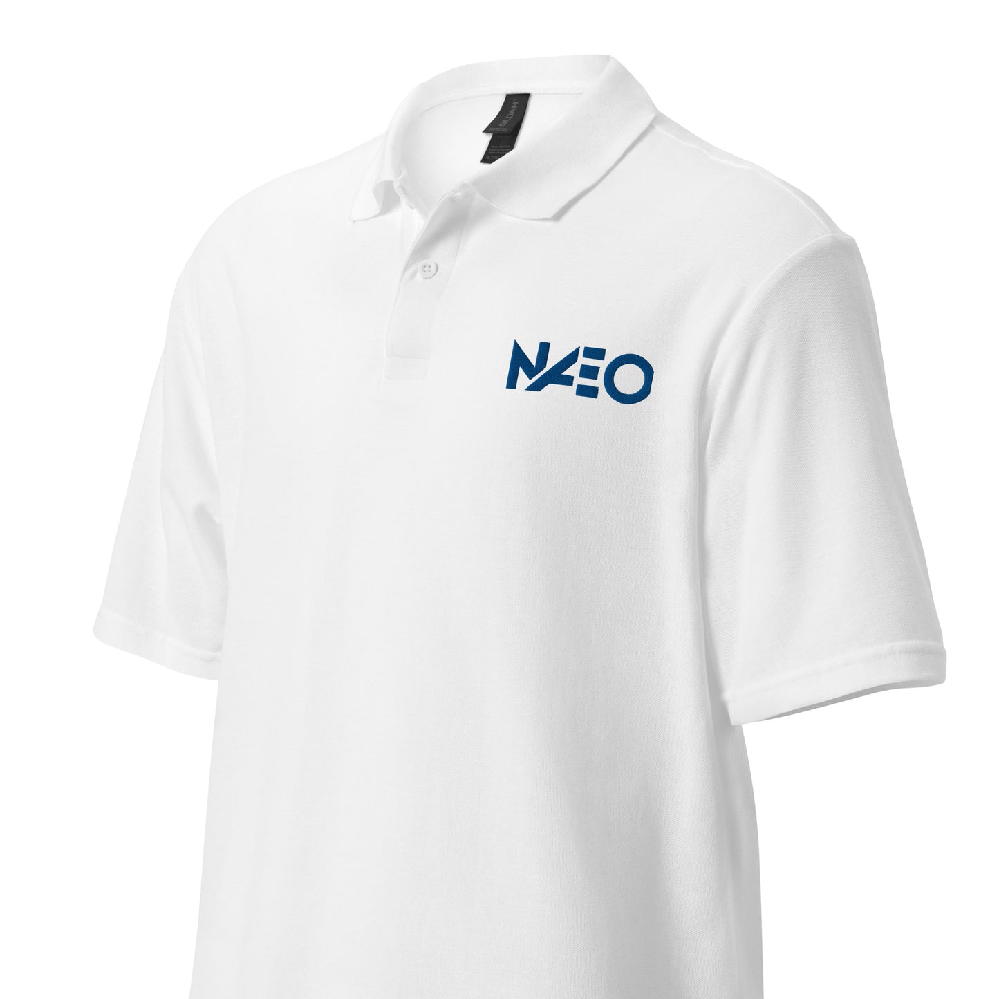 Unisex pique polo shirt (Blue Logo)