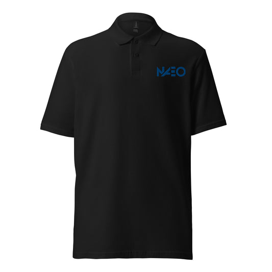 Unisex pique polo shirt (Blue Logo)