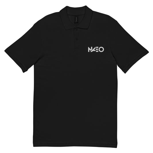 Unisex pique polo shirt (White logo)
